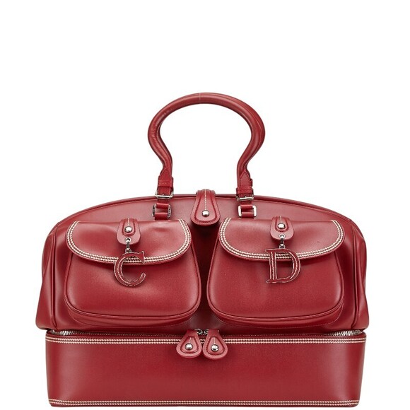 Dior Handbags - Dior doctors bag red leather